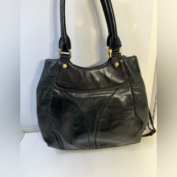 Cole Haan Shoulder Handbag Black Leather - Picture 12 of 12